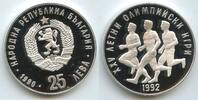 Bulgarien 25 Leva Silber G2405 - 25th Summer Olympic Games, Barcelona Spain 1992 Marathon - Bulgaria -