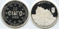 Luxemburg 10 Euro Silbermedaille GX023 - Burg von Vianden Luxembourg Europa -