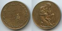 Deutsches Reich Weimar Sachsen Bronzemedaille Inflation, Notzeit GX1478 - Hungermedaille April 1923 von Friedrich Hörnlein - Mutter mit Kind -