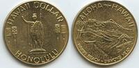 Vereinigten Staaten von Amerika Hawaii Dollar Medaille GX408 - Honolulu Waikiki Beach Diamond Head - King Kamehameha - USA -