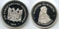 Österreich Medaille versilbert PA704 - Kaiserin Elisabeth Österreich Sisi Sissi Die Europäischen Monarchen -