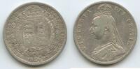 Großbritannien United Kingdom Half Crown (½ Crown) Silber M#3051 - Queen Victoria 1837-1901 Great Britain -