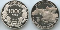 Bulgarien 1000 Leva Silber GB1368 - Reiter - 100 Years Olympic Games - Bulgaria 1996 -