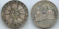 Österreich 2.Republik 25 Schilling Silber H0003 - Belvedere - 300th Anniversary of birth of Lukas von Hildebrandt Austria -