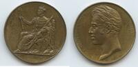 Frankreich Bronzemedaille Krönungsmedaille PA868 - Krönung in Reims Karl X. 1824-1830 France -