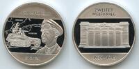 Deutschland Gedenkmedaille Zweiter Weltrieg versilbert PA272 - Afrikafeldzug 31.3.1941 Erwin Rommel Panzer -