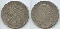 Deutsches Reich Kaiserreich Württemberg 5 Mark Silber S0025 - Wilhelm II. 1891-1918 German States Kingdom of Württemberg -