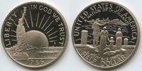 Vereinigten Staaten von Amerika Half Dollar (½ Dollar) G9457 - Immigrants in New York Harbor - Statue of Liberty USA -