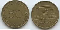 Saarland - Deutschland Frankreich 50 Franken G3621 - RAR Saar Protectorate Germany - France -