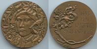 Frankreich Große Bronzekunstmedaille M#0267 - Martin Schongauer 1453-1491 Maler & Graveur Colmar -
