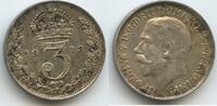Großbritannien United Kingdom 3 Pence Silber 1913 H1475 - King George V.... 50.20 元 含税 ＋  66.94 元 运费