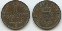 Brandenburg-Preußen 1 Pfennig G14053 - Wilhelm I. 1861-1888 Prussia -