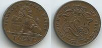 Belgien Königreich 1 Centime G9006 - Der Belgen Leopold II. 1865-1909 Belgique Belgium -