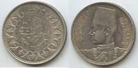 Ägypten 5 Piastres (5 Qirsh) Silber H0549 - King Farouk 1936-1952 Egypt -
