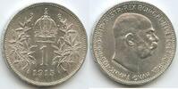 Österreich Kaiserreich 1 Corona (1 Krone) Silber G5707 - Kaiser Franz Joseph I. 1848-1916 Austria -