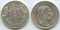 Ungarn Kaiserreich 2 Korona Silber G5727 - Kaiser Franz Joseph I. 1848-1916 Hungary -