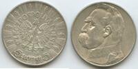 Polen 5 Zlotych (5 Zloty) Silber H0628 - Jozef Pilsudski Polskich Polska Poland -