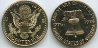 Vereinigten Staaten von Amerika Philadelphia Medaille vergoldet G4943 - Liberty Bell - Bicentennial United States of America 1776-1976 -