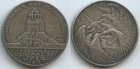 Deutsches Reich Kaiserreich Silbermedaille Deutscher Patriotenbund S0079 - Völkerschlachtdenkmal bei Leipzig 1813-1913 - Kämpfende Adler -