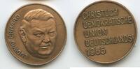 Deutschland Medaille Wahlpropaganda CDU GX070 - Ludwig Erhard Christlich Demokratische Union BRD -