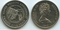 Insel Man - Isle of Man 25 Pence GS1332 - Silver Wedding Anniversary 1947-1972 Elisabeth II. -