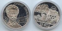 Österreich 25 Ecu Silber PA160 - Johann Strauss 1825-1899 Austria Proof -