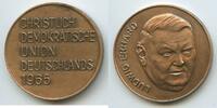 Deutschland Bundesrepublik Medaille Werbemedaille GY615 - Christlich Demokratische Union Deutschland Ludwig Erhard -