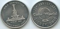 Vereinigten Staaten von Amerika Medaille American Numismatic Association M613 - Coin World - ANA Cincinnati Ohio - Sidney Ohio 20th Anniversary -