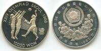 Südkorea 10000 Won Silber H0969 - Volleyball Olympide Seoul 1988 Diving Korea South -