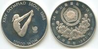Südkorea 10000 Won Silber H0968 - Turmsprung Olympide Seoul 1988 Diving Korea South -