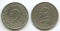 Kolumbien 5 Centavos 1886 G9889 - Republic of Colombia Vorzüglich 83.67 元 含税 ＋  66.94 元 运费