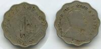 Indien Britisch 1 Anna G15115 - SEHR RAR Edward VII. British India -