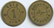 Italien Provinz Belluno Venetien Vale 1 Lira Wertmarke GX325 - Pedavena Birraria Flli Luciani Jeton Italy Token coinage -