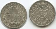 Deutsches Reich Kaiserreich 1 Mark Silber G10267 - Wilhelm II. 1888-1918 Munich Germany Empire -