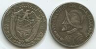 Panama 1/10 Balboa Silber G2600r - SEHR RAR Vacso Nunez de Baloba -
