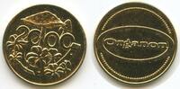 Österreich Glücksbringer Glücksmünze Neujahrsmünze L2006 - Organon (Pharmaunternehmen) Hufeisen, Glücksklee, Glückspilz -