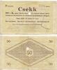 Ungarn 50 Koronarol PAPA GB182 - Banknote Hungary CSEKK RAR -