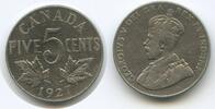 Kanada 5 Cents 1927 G6504 - King George V. 1910-1936 Canada Sehr schön 33.47 元 含税 ＋  66.94 元 运费