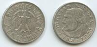 Deutsches Reich 2 Reichsmark Silber S0480 - Martin Luther -