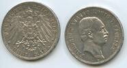 Deutsches Reich Kaiserreich Sachsen 3 Mark Silber S0155 - RAR Friedrich August III. 1904-1918 -