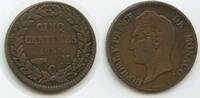 Monaco Fürstentum 5 Centimes G3695 - Honore V. 1819-1841 -