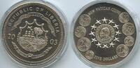 Liberia 5 Dollars G0480 - New Vatican Euro Coins Papst Johannes Paul II. Vaticano -