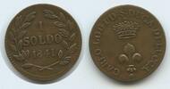 Italien Lucca 1 Soldo G0939 - SEHR RAR Carlo Ludovico I. Italy Italia -