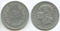 Frankreich 5 Francs G15163 - Laureate France -
