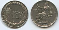 Italien Königreich 1 Lira G1992 - Vittorio Emanuele III. 1900-1946 RARES JAHR Italy Italia -