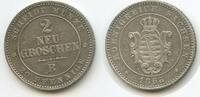 Sachsen-Albertinische Linie 2 Neugroschen (20 Pfennig) G6966 - Johann 1854-1873 -