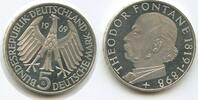 Deutschland Bundesrepublik 5 Mark Silber G7850 - Theodor Fontane 1819-1898 Federal Republic BRD -