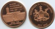 Deutschland Bundesrepublik Baden-Württemberg Medaille verkupfert GY1138 - Stuttgarter Hauptbahnhof 1922-1987 Eisenbahn in Württemberg seit 1845 -