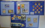 Europa Europäische Union 12 x 1 Euro GN038 - Münzensatz Coin Mint Set dazu die Briefmarken (rund 11,50 Euro) -