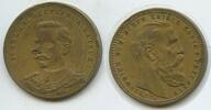 Deutsches Reich Kaiserreich Medaille Jeton GX514 - Kaiser Wilhelm II. & Friedrich Deutscher Kaiser -